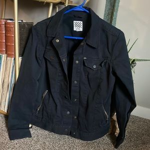 VANS Black Denim Jacket Small
